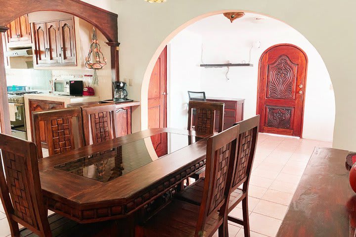 Dining area in a suite