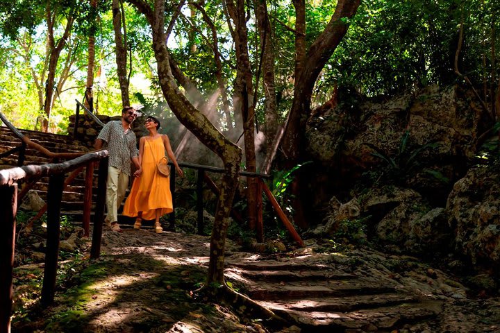 Destination Inclusive® Experience: enjoy a Mayan ritual with a shaman and take a yoga class next to a sinkhole. Exclusive for Family Concierge guests