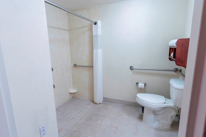 Private bathroom for guests with disabilities