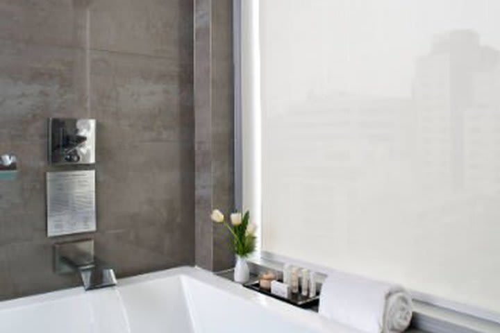 Guest bathroom in a suite