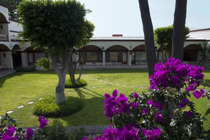 Gardens at the Imperio de Angeles hotel in San Miguel de Allende