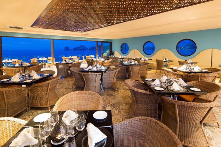 The Neptune restaurant serves seafood