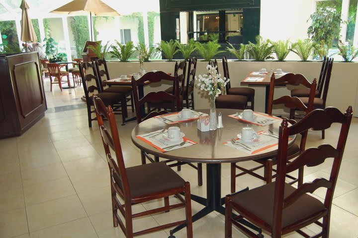 Bugambilias coffee shop at the Real de Minas hotel in San Luis Potosi