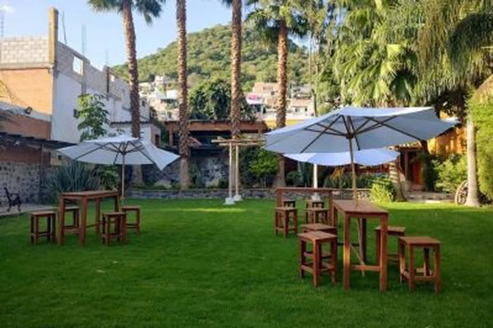 Sitting area in the garden