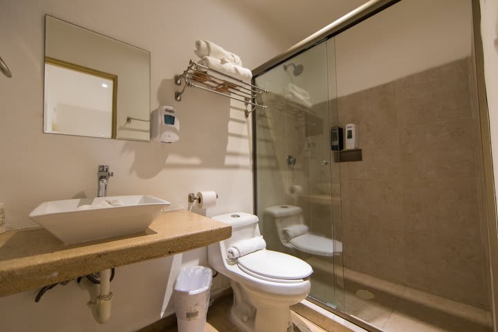 Interior de un baño privado