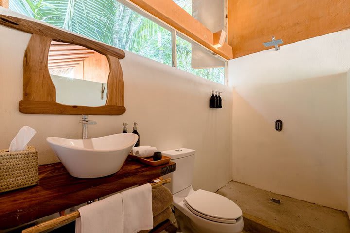 Interior de un baño