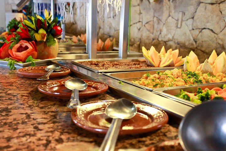 The food bar at the restaurant