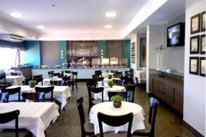 The breakfast bar at the Golden Beach Flats hotel is served daily