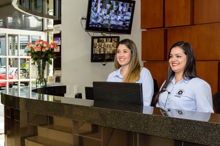 Recepción del hotel