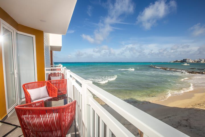 Vista desde el balcón de una habitación