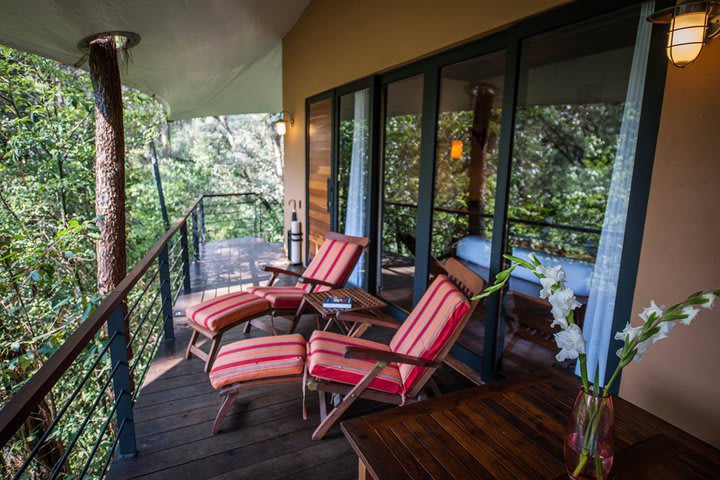 Terraza en algunas de las habitaciones