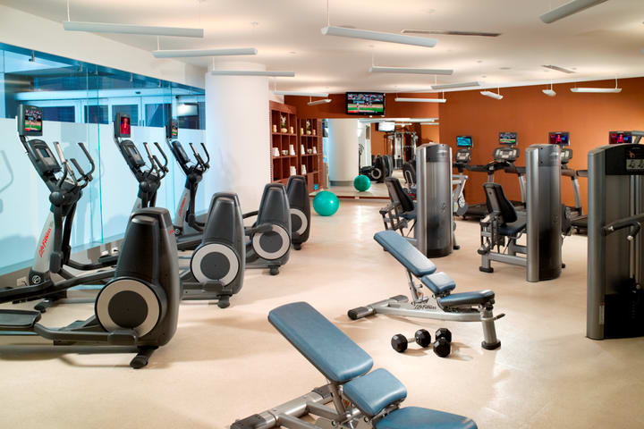 Equipped fitness center