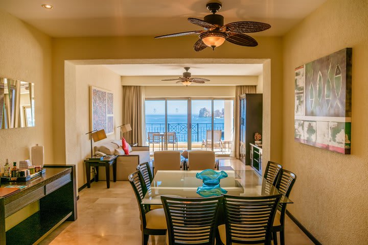 Dining area in a suite with one bedroom