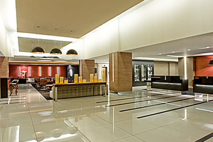 Lobby at Sheraton, hotel in Porto Alegre