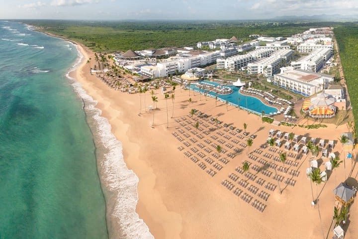 Aerial view of the hotel