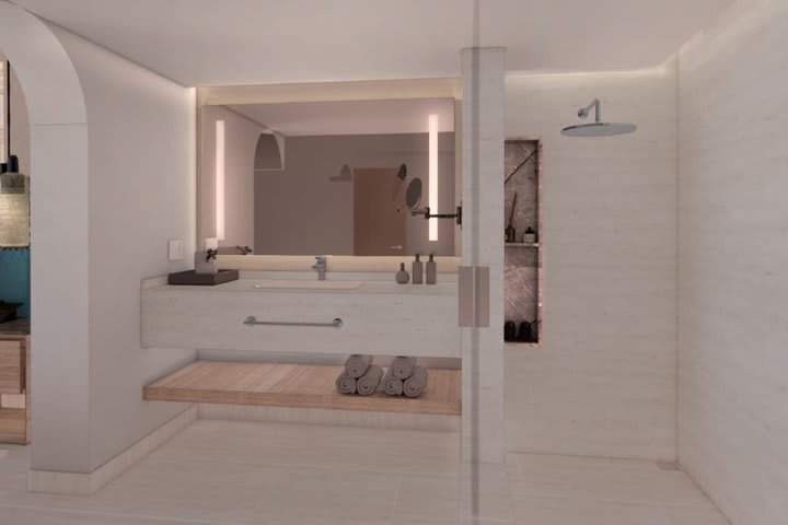 Baño de una habitación