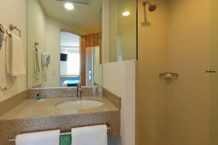 Shower in the guest bathroom