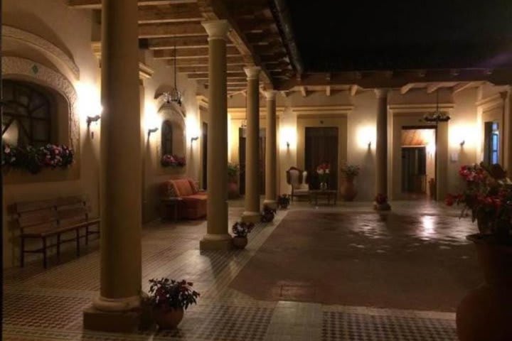 Courtyard of the hotel