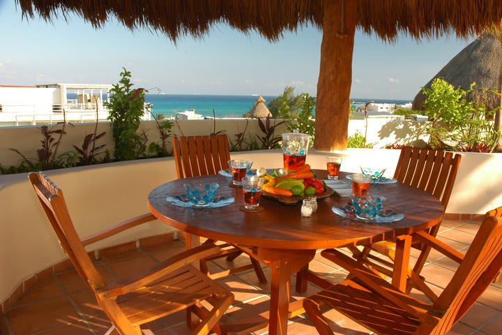 Vista al mar desde la terraza del penthouse