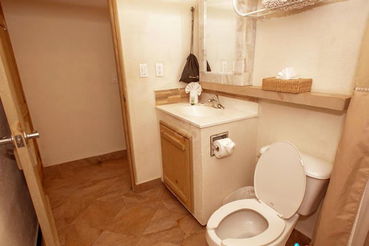 Private guest bathroom