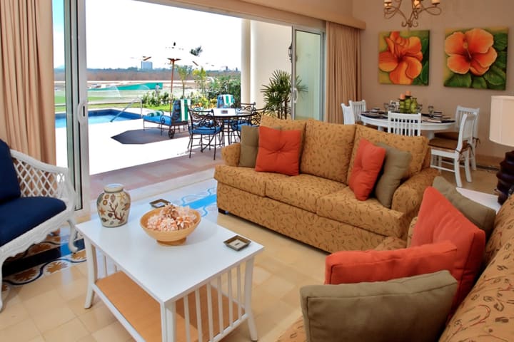 Sitting area in a villa