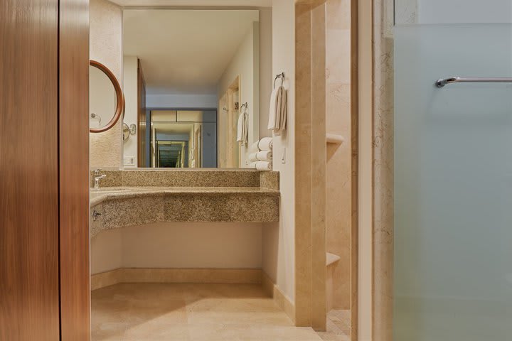 Interior of a private guest bathroom