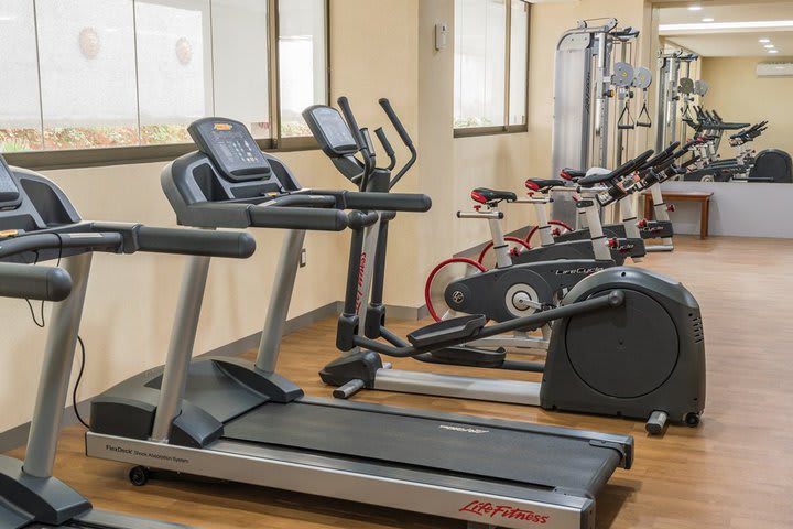 Fitness center equipment