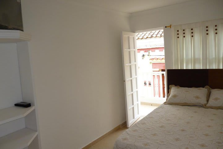 Guest room at Hotel Casa Mary in Cartagena