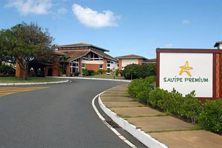 Entrada al hotel Sauípe Premium en Costa do Sauípe, Brasil