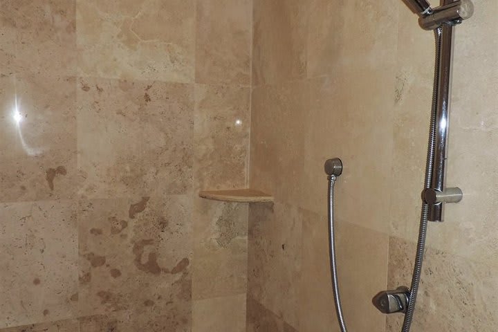 Bathroom with shower in a suite