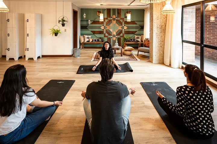 Terraza para practicar yoga