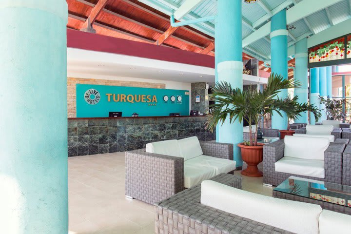 Lobby at the all-inclusive hotel