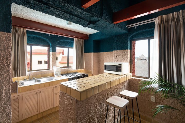 Kitchen in the Unique suite