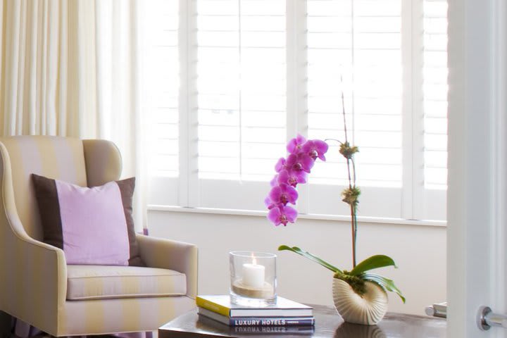 Sitting area in a suite at The Betsy Hotel in Miami Beach