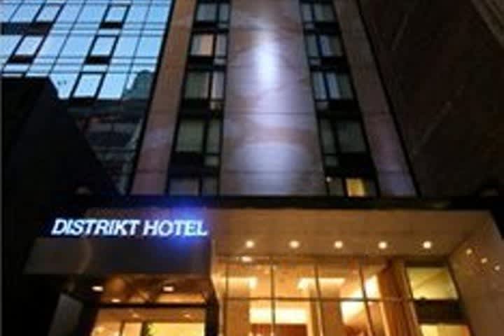 Exterior view of the Distrikt Hotel in New York
