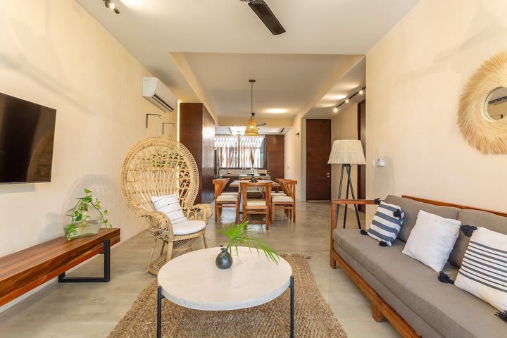 Sitting area of an apartment