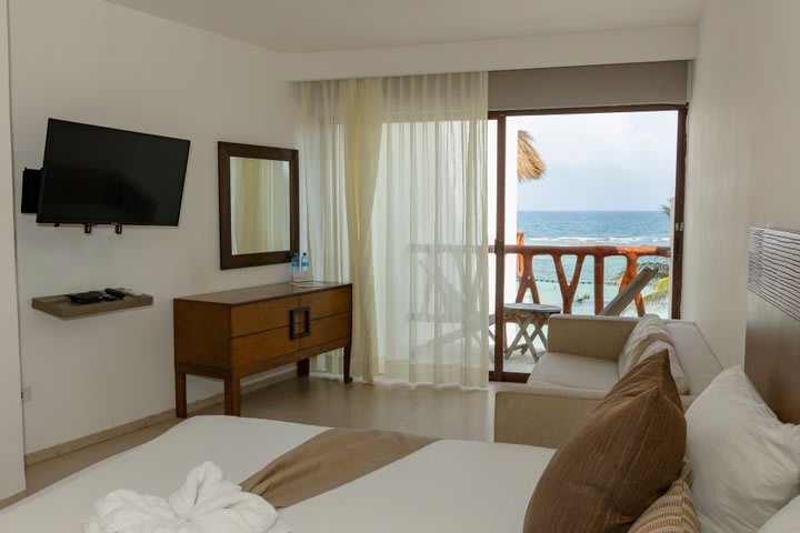 Room with partial ocean view