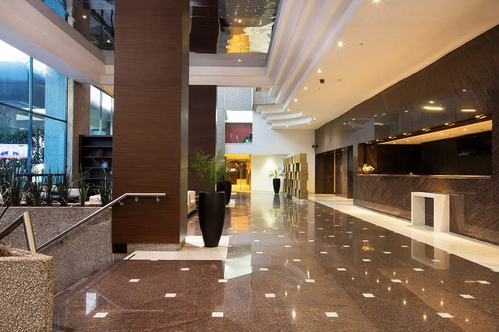 The hotel is ideal for business travelers