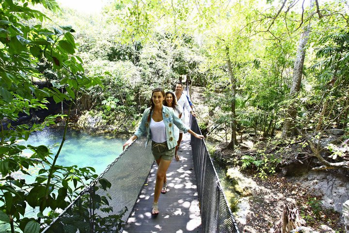 El hotel está inmerso en la selva