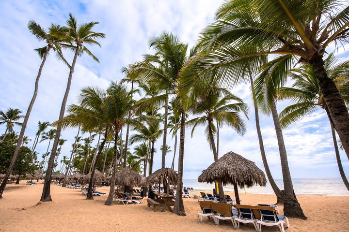 Sitting area on the beach