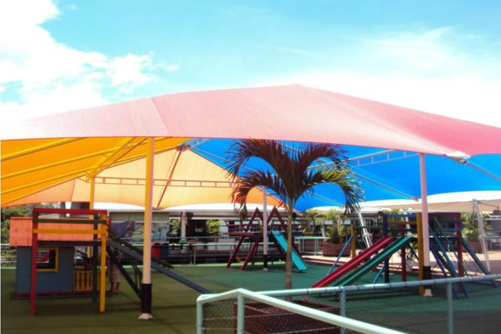 Children's playground at the Amazon Jungle Palace hotel
