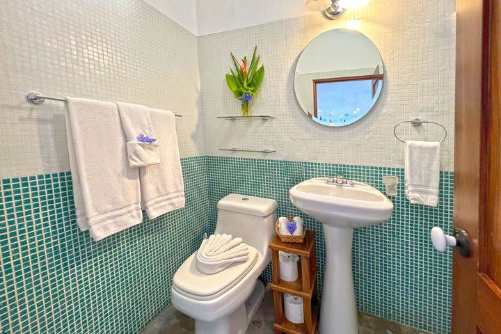 Private guest bathroom