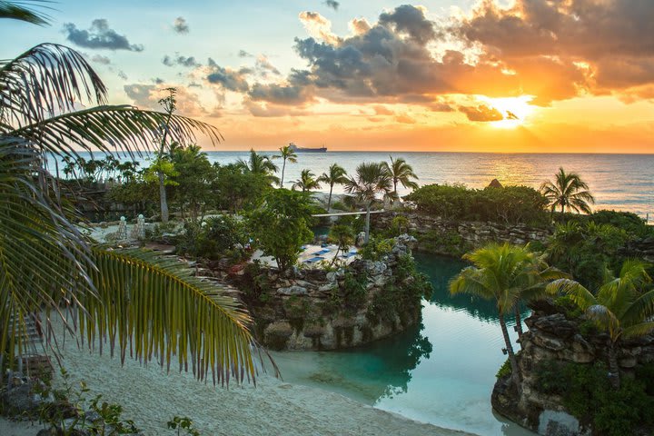 View of the coves at sunset