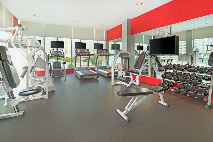 Equipped fitness center