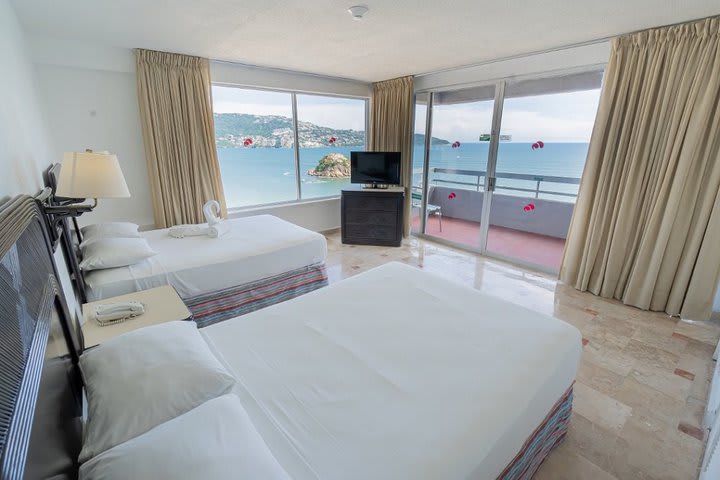 Bedroom of the Bahía penthouse