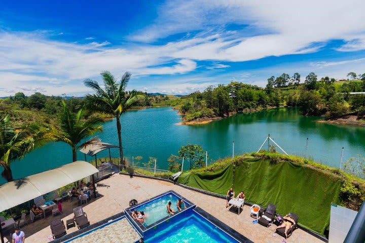 Vista desde la piscina