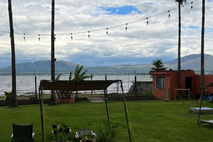 Garden with lake view