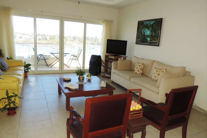 Sitting area in a suite