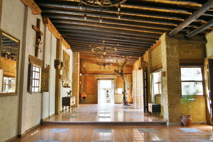 Interior de la hacienda