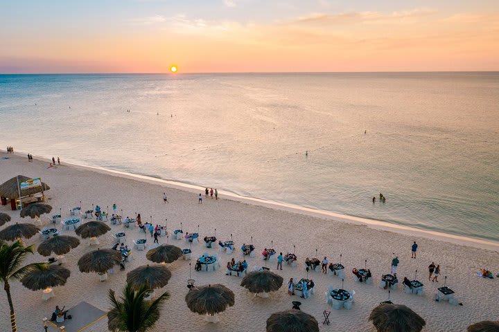 Vista del restaurante Passions on The Beach